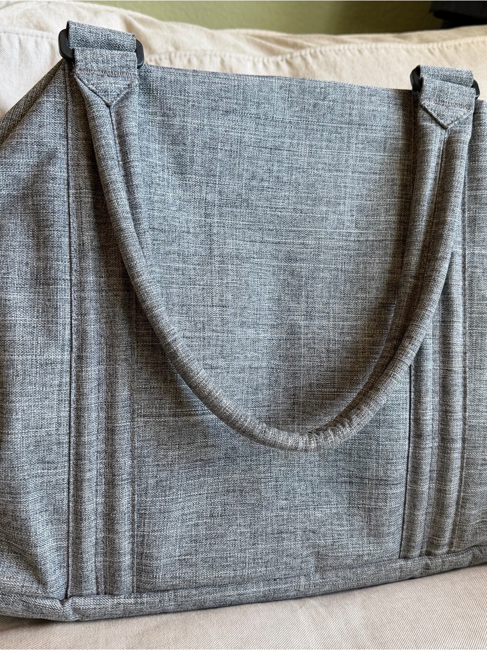 Herschel Supply Company Gray Canvas Tote Bag - Picture 2 of 3